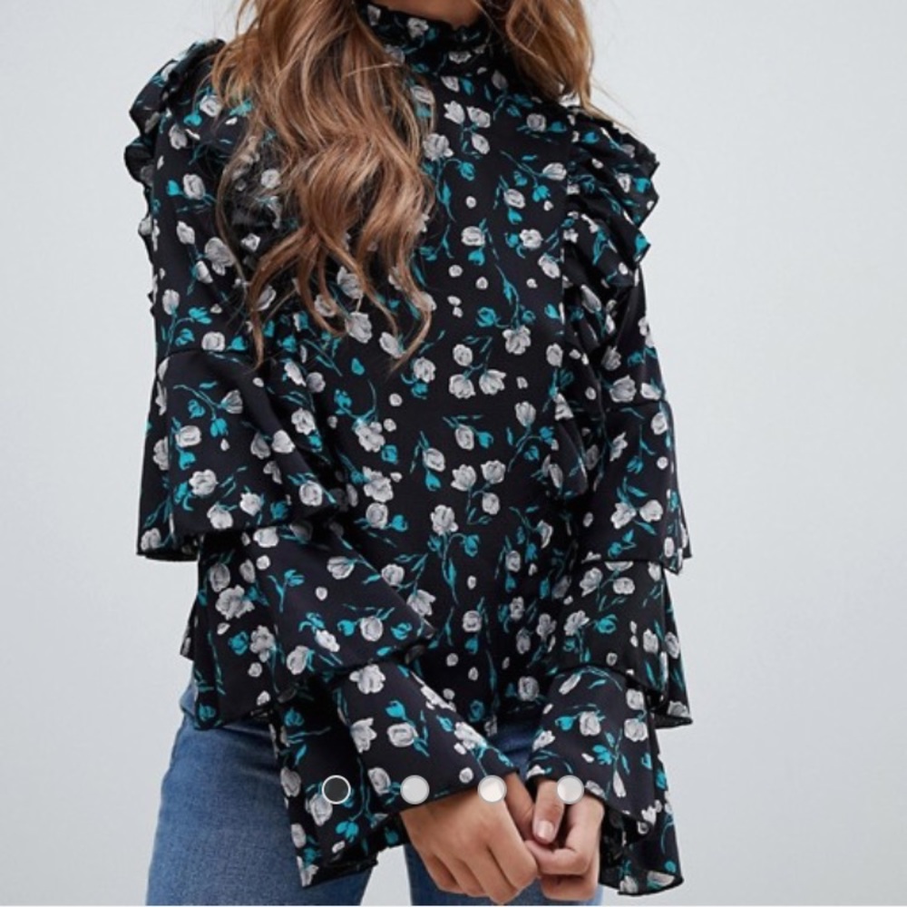 Missguided high neck blouse